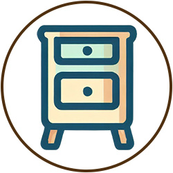 Bed Side Table Icon